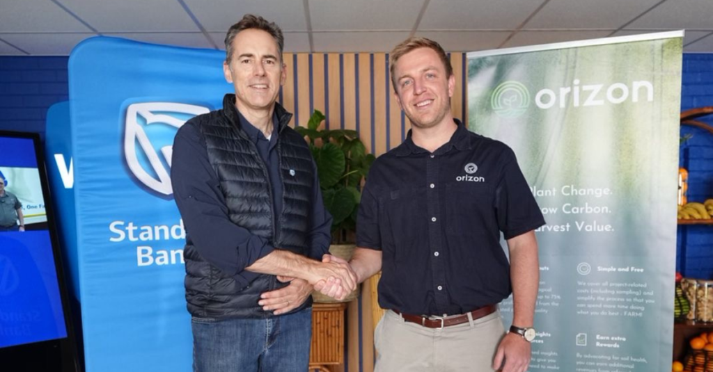 Standard Bank and Orizon Join Forces To Help Farmers Earn Additional Income From Regenerative Agriculture.